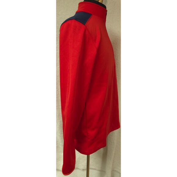 MLB St. Louis Cardinals Mens Medium Red Quarter Zip Logo Pullover Shirt Jacket - Picture 6 of 11